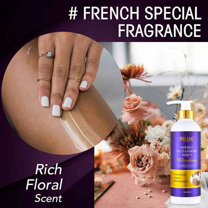 AILKE Whitening Cream, Glutathione Body Lotion for Brighter Skin, Reduce Dark Spots, Black Spots, Moisturizing, Even Skin Tone