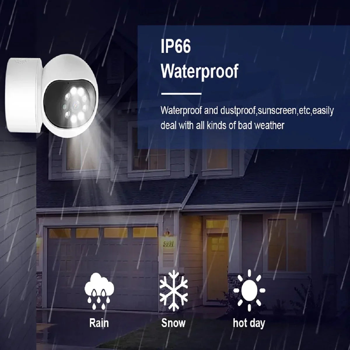 4K Smart WiFi IP Camera Indoor Wireless Security Baby Monitor Supports Two-way Audio Color Night Vision Home Surveillance Camera - AMULET RING STORE