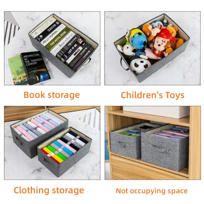 Large Foldable Storage Box Organizing Box For Closet Storage Clothing Storage Box Folding Storage Box For Home Office Storage - AMULET RING STORE