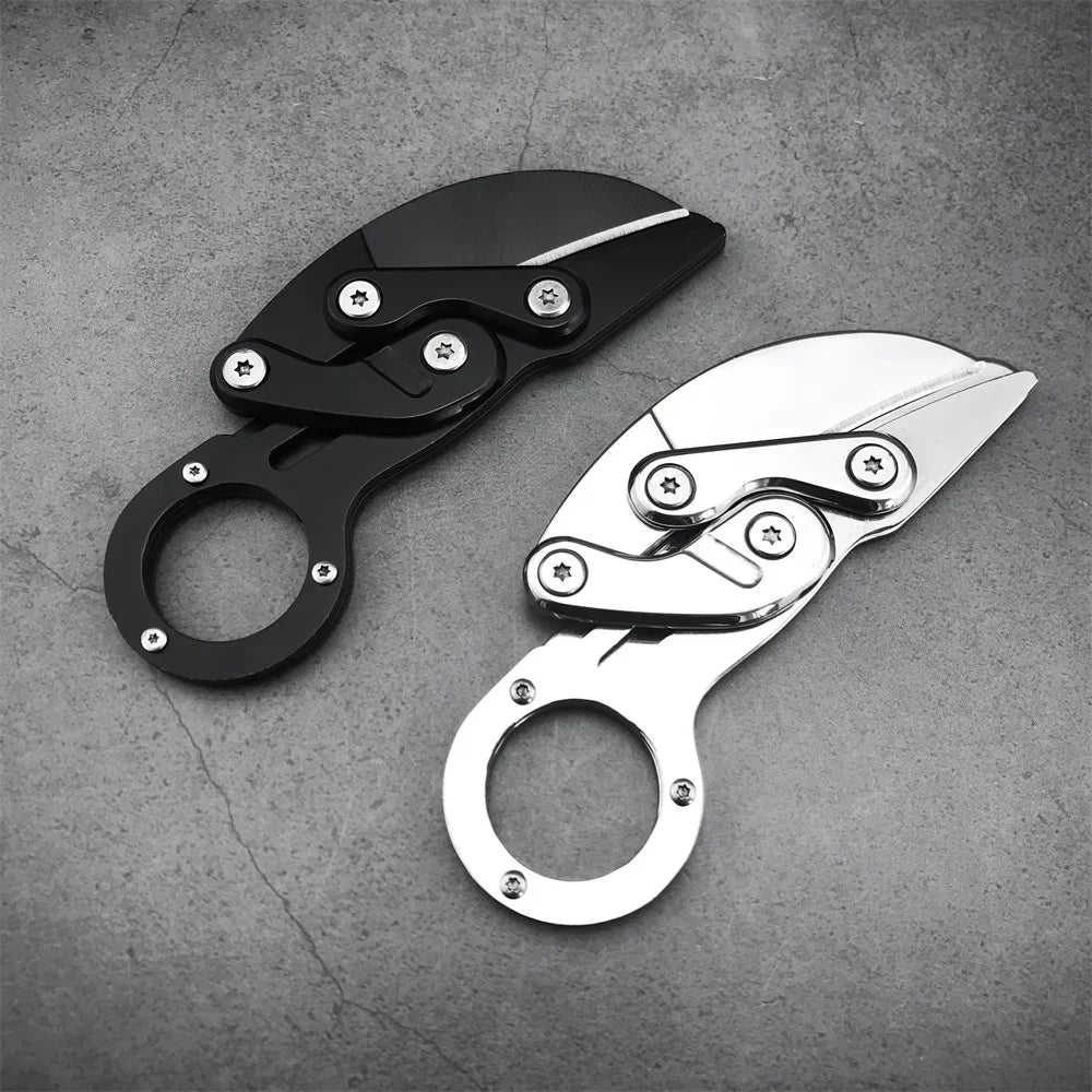 Pocket Mini Outdoor Knife All-steel Claw Mechanical Paw Knives Tactical Karambit Multi Tool EDC Portable Camping Gift for Men