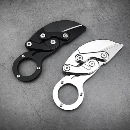 Pocket Mini Outdoor Knife All-steel Claw Mechanical Paw Knives Tactical Karambit Multi Tool EDC Portable Camping Gift for Men