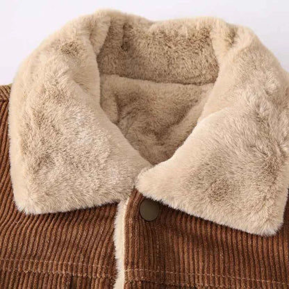 Winter Men's Outdoor Parkas Jacket with Fleece Lining and Multiple Pockets Wool/Polyester