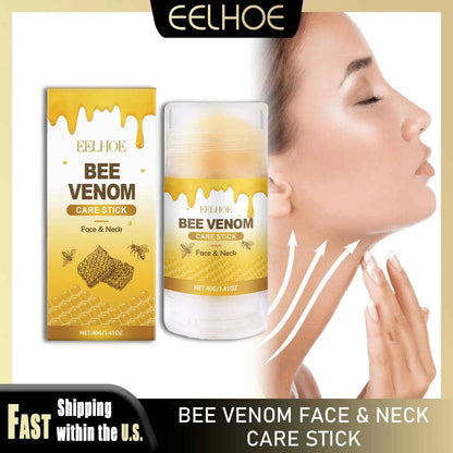 EELHOE 40g Bee Venom Cream Stick Firming Skin Lighten Neck Lines Fade Fine Wrinkle Moisturizing Improve Skin Sagging Facial Care