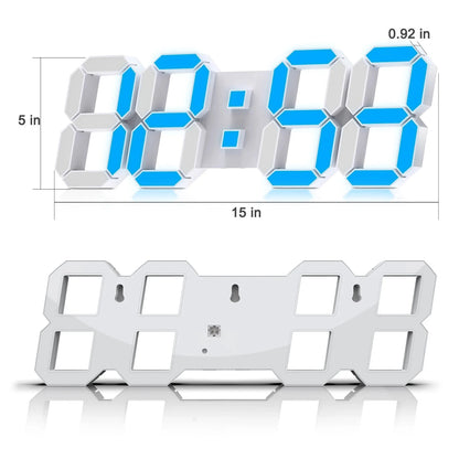 3D LED Wall Clock Large Digital Wall Clock With Remote Control Alarm Clock Time/Date/Temp Display Wall&Table Clock Modern Design