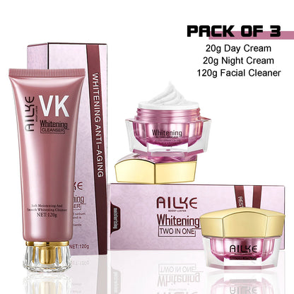 AILKE Face Cream With Hyaluronic Acid, Whitening Moisturizing Lifting Anti-aging, Women Sleeping Dry Korean Bleaching Skin Care
