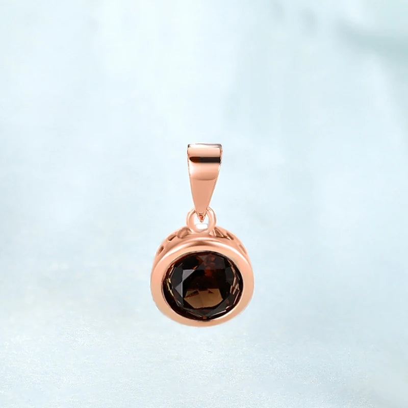 LAYA 925 Sterling Silver Natural Amethyst Bezel Setting Pendant Necklace For Women Original Fashion Jewelry 2025 Trend