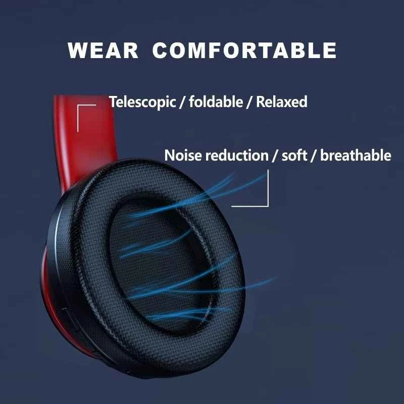 Lenovo HD200 Bluetooth Earphones Over-ear Foldable Computer Wireless Headphones Noise Cancellation HIFI Stereo Gaming Headset