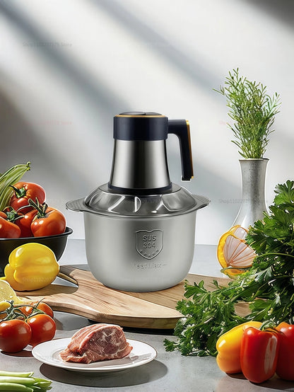 Multi-Function Stainless Steel Blender for Meat Fruits Veggies Food processors Five-speed Kitchen Electric Meat Grinder - AMULET RING STORE