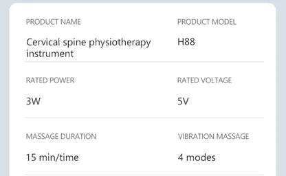 Vibration Neck Masssger Rechargeable Low Frequency Pulse Cervical Massager Smart Electric Neck Massager Hot Compress Massage