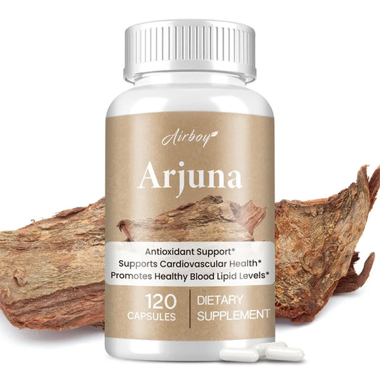 Arjuna Capsules - Supports Heart, Cardiovascular Health, Promotes Cellular Energy Production, Antioxidant, Non-GMO, Vegan - AMULET RING STORE
