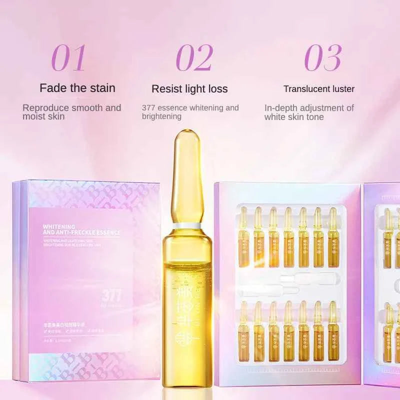28 pcs/set 377 Whitening Ampoule Essence, Vitamin C Anti-Aging Essence, Niacinamide Brightening Essence Korean Skincare Products