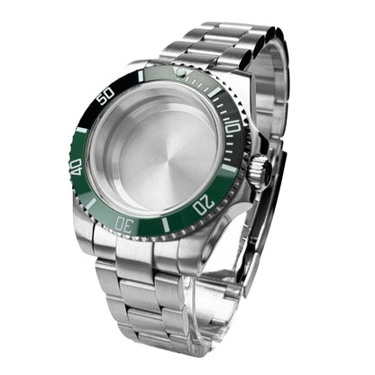 40mm 200m Waterproof NH34 NH35 NH36 Watch Case Accessories for Oyster Band SUB Watch Maker 120clicks BGW9 blue lume Bezel - AMULET RING STORE