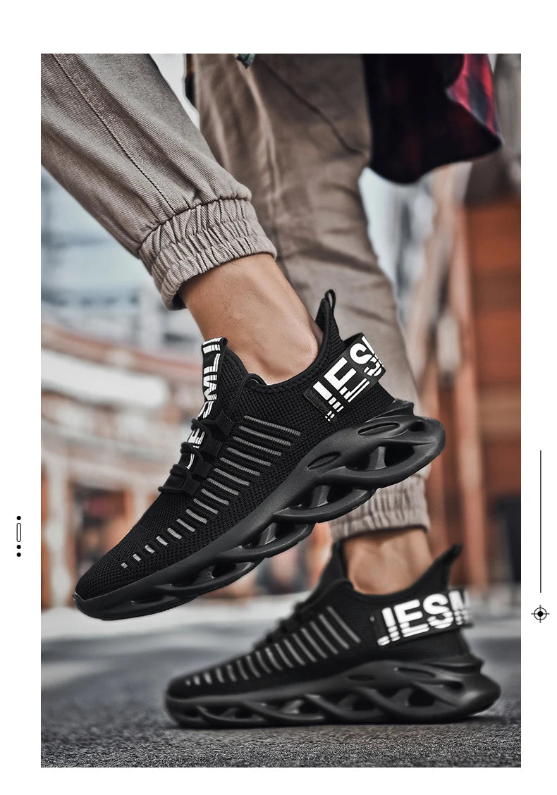 Men Shoes Comfortable Sneakers Breathable Running Shoes For Women Mesh Tennis Sports Shoes Outdoor Air Waling Casual - AMULET RING STORE