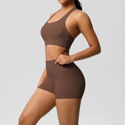 2PCS Yoga Set Nude Feeling Workout Sets Women Tracksuit Gym Push Up Fitness Running Workout Sportwear Sport Bra Leggings Suit