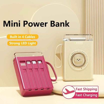 Mini Power Bank 20000mAh Cute Pet Cartoon Portable Charger Powerbank for IPhone Samsung Huawei Xiaomi External Spare Battery