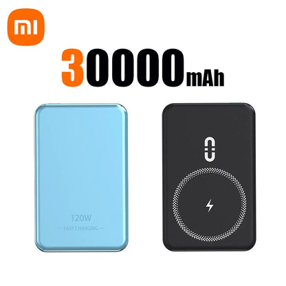 Xiaomi 120W Magnetic Power Bank 50000mAh Large Capacity Wireless Magnetic Fast Charger Portable Power Supply for iPhone Samsung