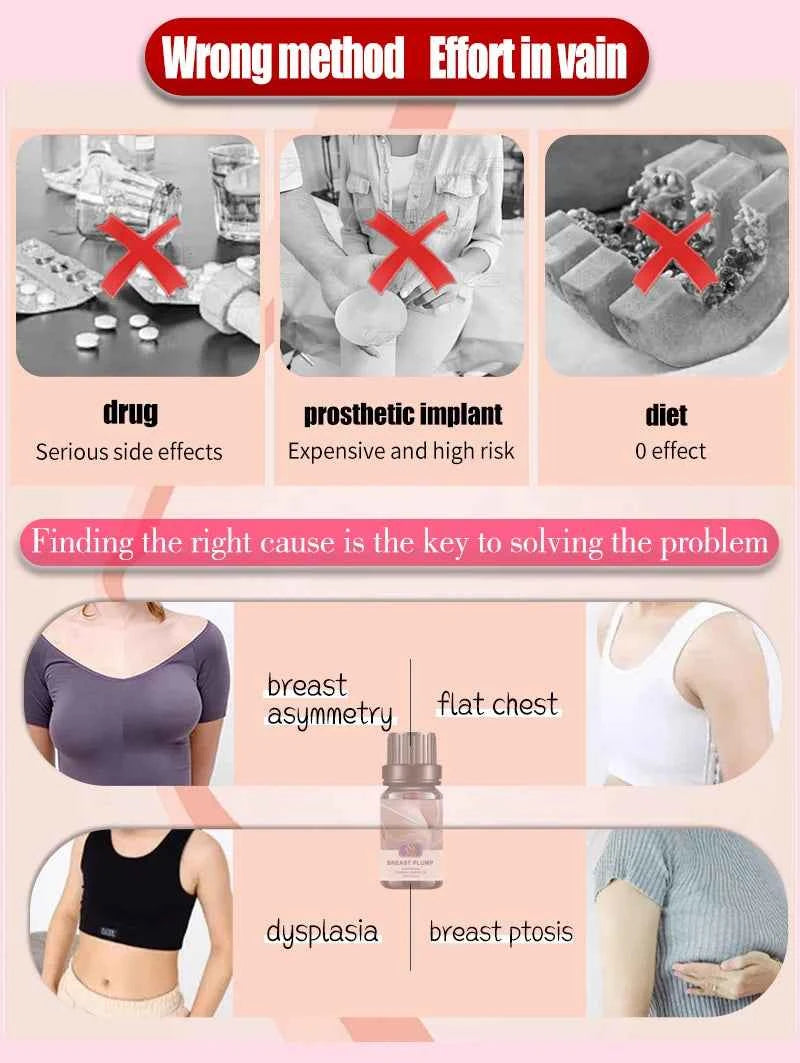 Breast Enlargement Essential Oil Chest Frming Enhancement Serum Butt Enlarge Big Bust Bigger Plump Up Growth Massage Care Cream
