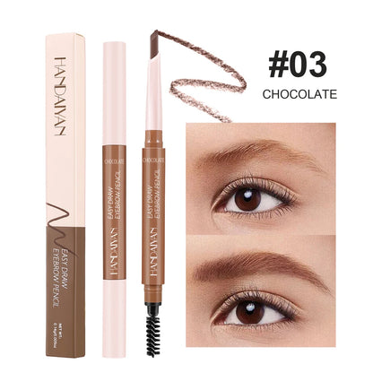 Eyebrow Cosmetics Pencil Waterproof Double-headed Eyebrow Tattoo Natural Long Lasting Makeup Paint Wild Eyebrow Pencil - AMULET RING STORE