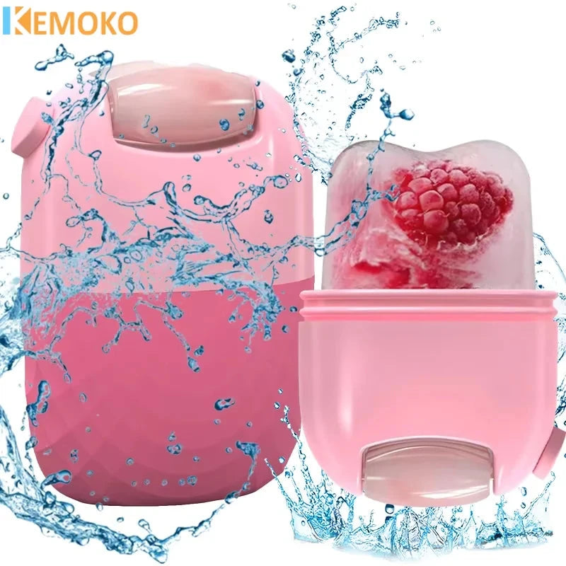 2 In 1 Ice Face Roller Ice Cube Beauty Massage Silicone Mold For Eye Puffiness Facial Roller Shrink Pores Skin Care Beauty Tool