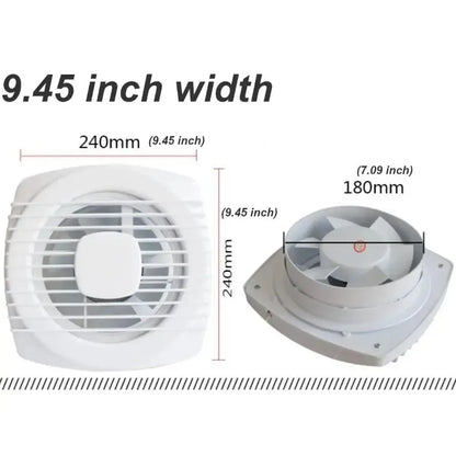 220V 4/6/7inch 110/150/180mm silence Ventilating Strong Exhaust Extractor Fan for Window Wall Bathroom Toilet Kitchen Mounted - AMULET RING STORE