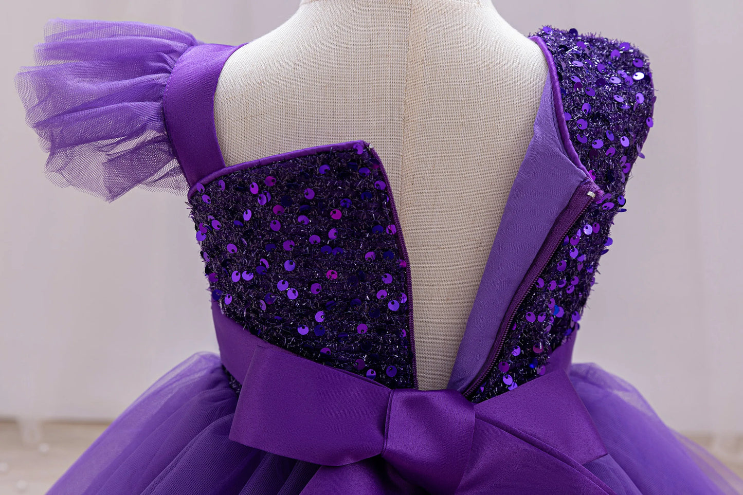 Girls  princess dress 1-5 Y baby Girls wedding sleeveless three-dimensional butterfly mesh carnival birthday party evening dress