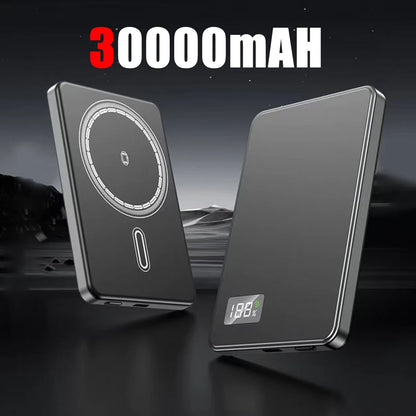 VIVO 50000mAh Portable Magnetic Wireless Power Bank PD22.5W Fast Charging External Battery for Magsafe For iPhone Samsung Xiaomi