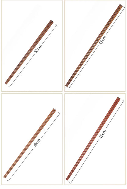 GIANXI 18CM/42CM Salad Hot Pot Chinese Chopsticks Chicken Wings Wood Fried BBQ Chopsticks Food Sushi Sticks Kitchen Bar Supplies - AMULET RING STORE