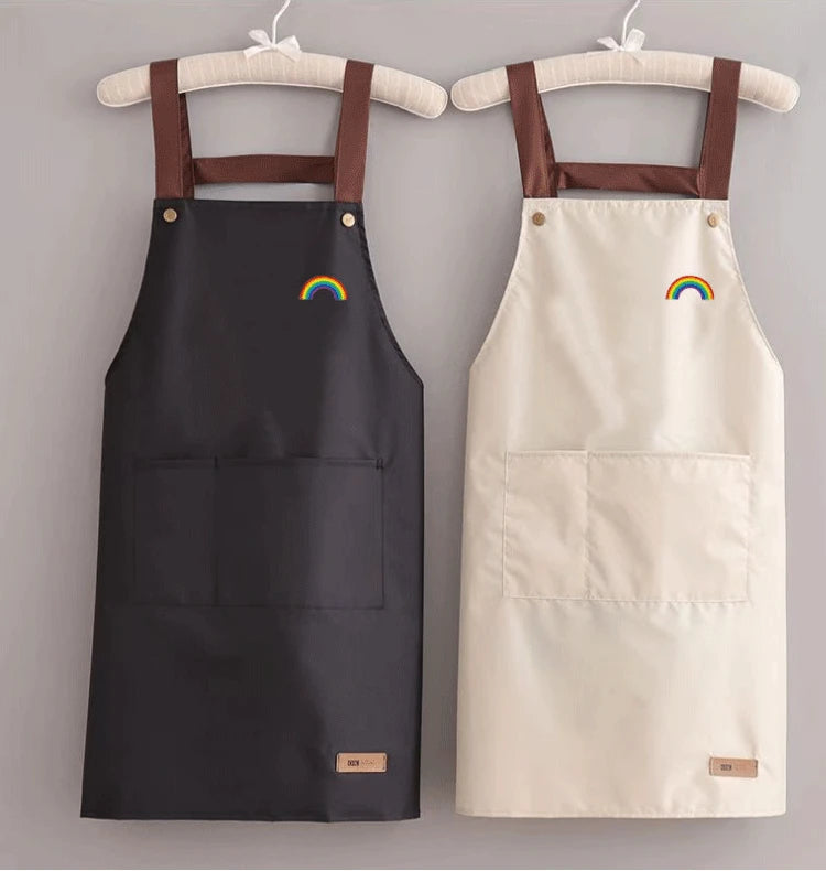 Waterproof and antifouling large pocket hotel restaurant coffee shop Western food Western pastry work clothes apron - AMULET RING STORE