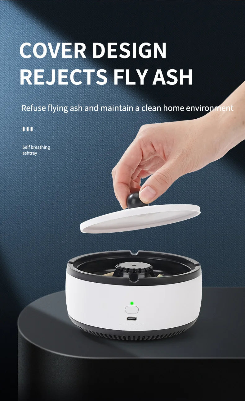 Xiaomi Youpin Air Purifier Ashtray Rechargeable Car Smoking Tank To Remove Second Hand Smoke Odor Sterile Filtration Home New Mi - AMULET RING STORE