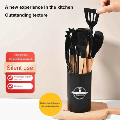 12Pcs Kitchen Utensil Set Silicone Spatula Set Spatula Spoon Brush Whisk Cooking Tools Kit Non-Stick Spatula Set for Kitchen