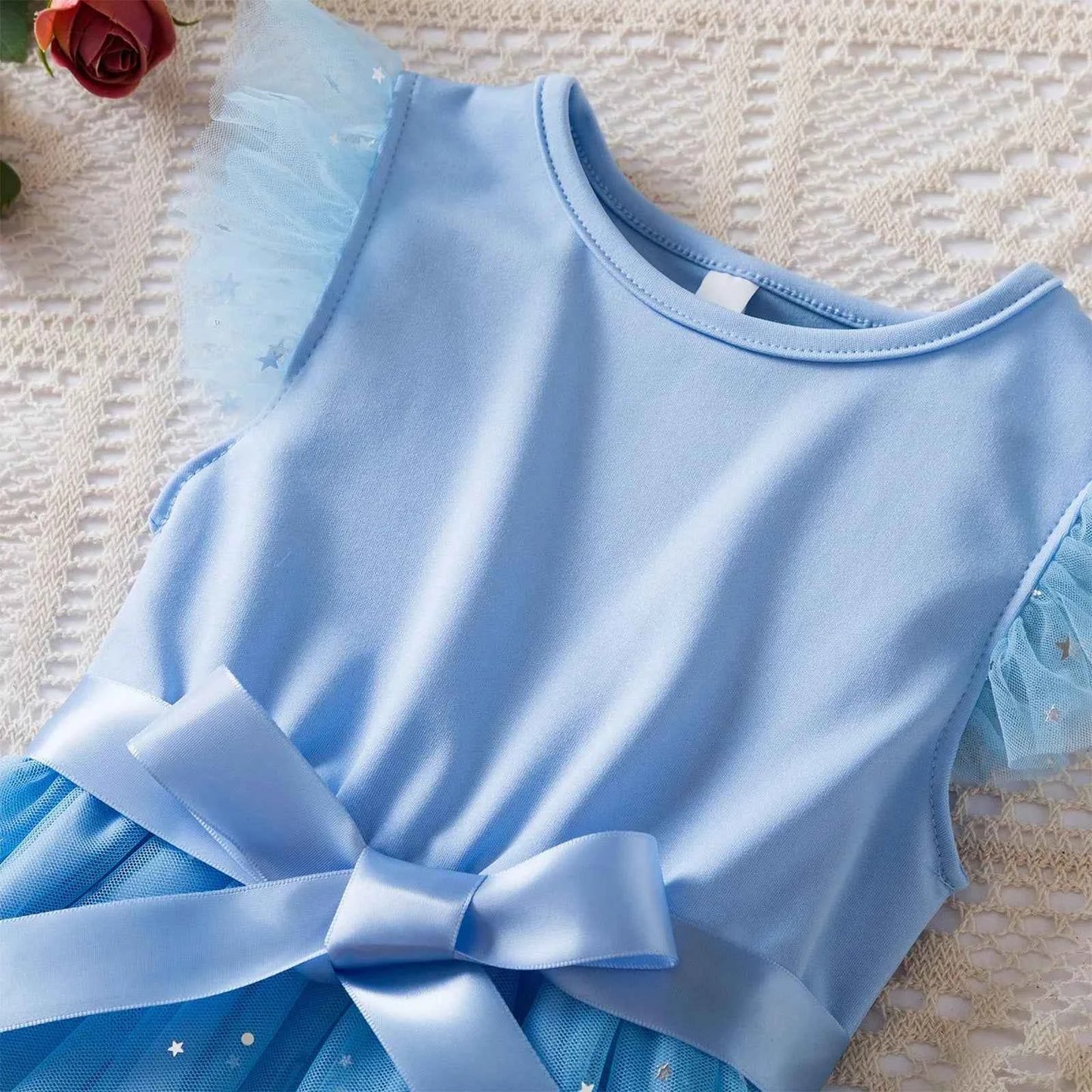 Princess Girls Cosplay Dress Clothes Kids Party Wedding Carnival Birthday Party Princess Evening Tutu Dresses Toddler 2-6Y