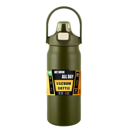 + Portable 304 SS Thermos, Large Capacity, Insulated to Hold Cold/Hot, Ideal for Sports, Hiking & Outdoor Trips - AMULET RING STORE