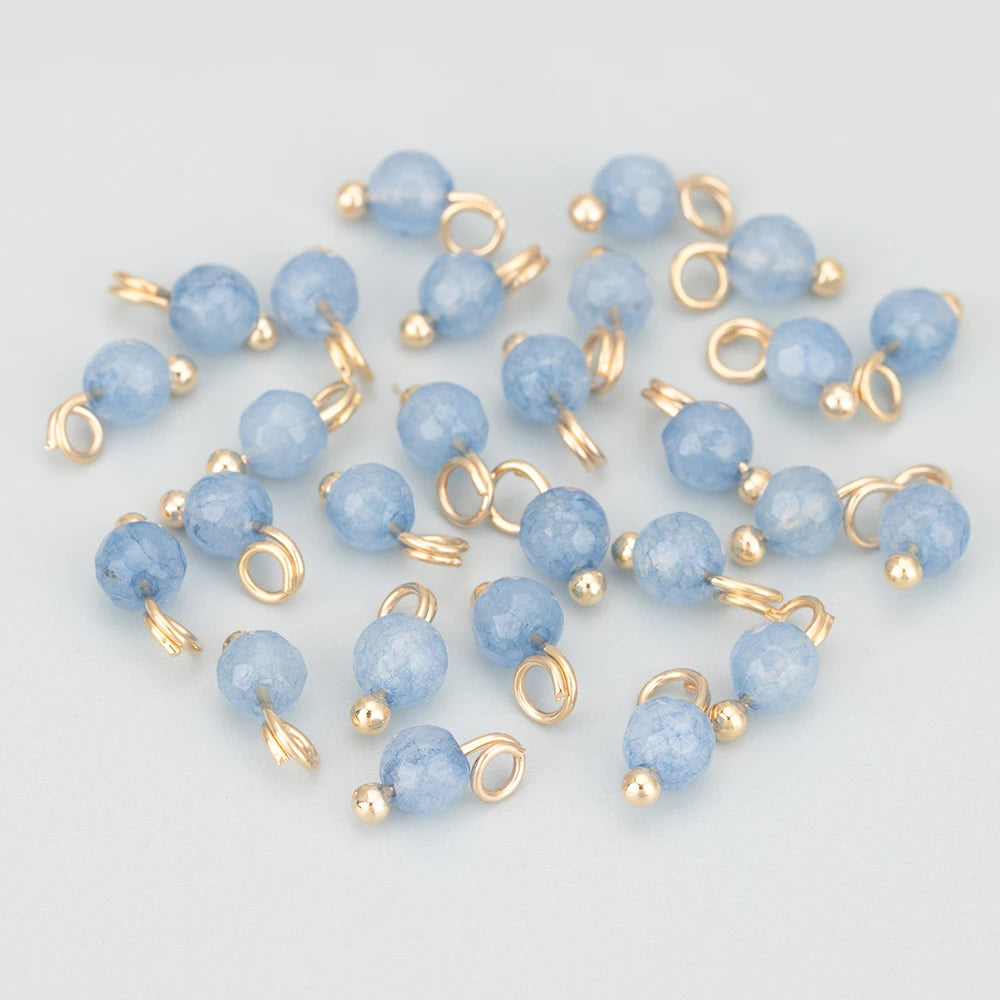 GUFEATHER,50pcs/lot,M899,jewelry accessories,18k gold plated,copper metal,natural stone,hand made,diy earrings,jewelry making - AMULET RING STORE