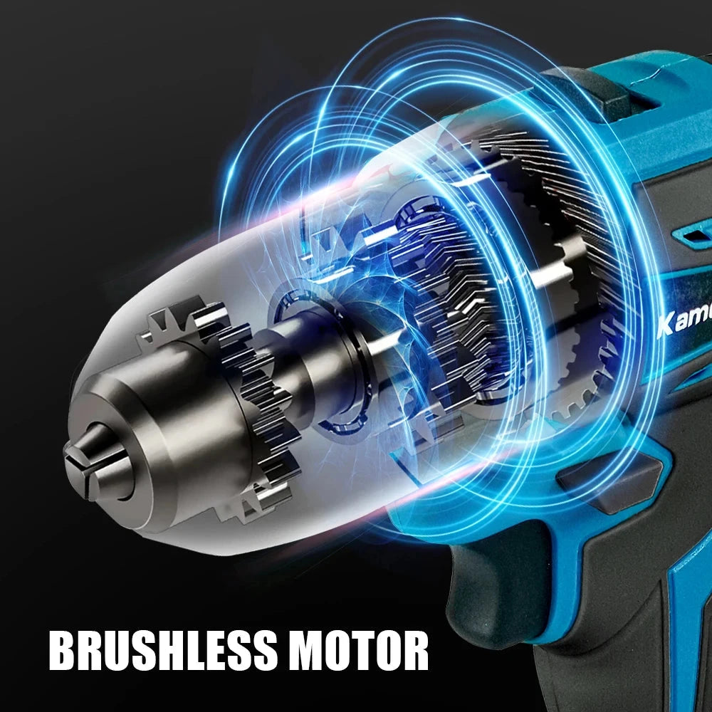 Kamolee 10mm Cordless Electric Impact Drill Electric Screwdriver Home DIY Power Tools For Makita 18V Battery - AMULET RING STORE