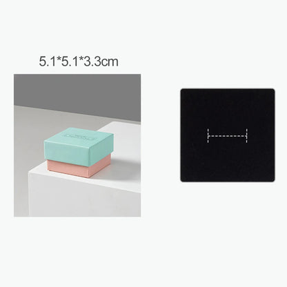 Simple Jewelry Box Earnail Ring Bracelet Necklace Gray Black Paper Jewelry Display Case Jewelry Organizer Box - AMULET RING STORE