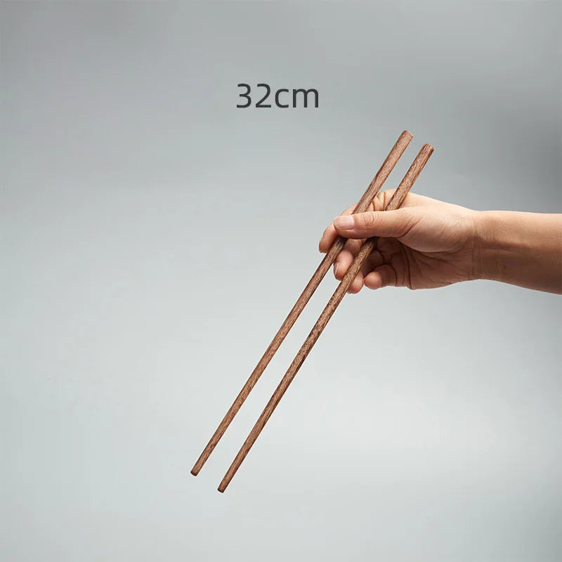 GIANXI 18CM/42CM Salad Hot Pot Chinese Chopsticks Chicken Wings Wood Fried BBQ Chopsticks Food Sushi Sticks Kitchen Bar Supplies - AMULET RING STORE