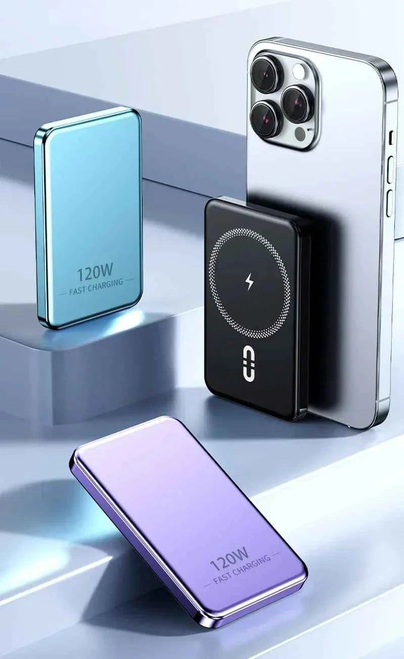 Xiaomi 120W Magnetic Power Bank 50000mAh Large Capacity Wireless Magnetic Fast Charger Portable Power Supply for iPhone Samsung