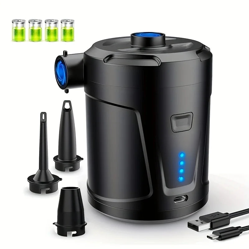 Portable air pump outdoor camping air mattress swimming pool swimming ring inflatable sofa air pump home - AMULET RING STORE