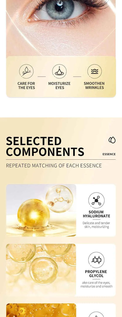 Snail Face Cream + Retinol Eye Massage Roller Serum 2pcs Moisturizing Eye Bag Face Cream Korean Skin Care Products