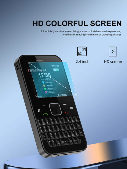 SERVO 4 SIM Card 4 Standby QWERTY Keyboard Mobile Phone Speed Dial Blacklist FM Radio Flashlight 2G GSM Cellular Cellphone TypeC