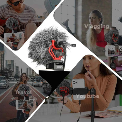 BOYA BY-MM1 Professional Cardioid Shotgun Microphone for iPhone Android Smartphone PC Canon Nikon DSLR Camera Recording Vlog