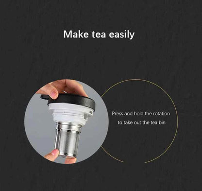 Smart LED Thermos 316 Stainless Steel Insulation Braising Teapot Large Capacity Hot Water Bottle Separating Coffee Vacuum Flask