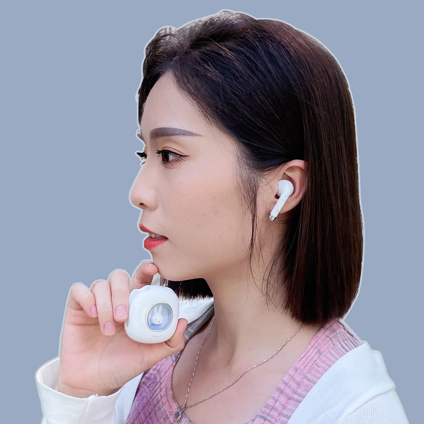 Miffy Bluetooth Wireless EarBuds Headset TWS Bluetooth 5.3 Touch Control Long Standby Earbud HiFi Stereo Headphones With Light - AMULET RING STORE
