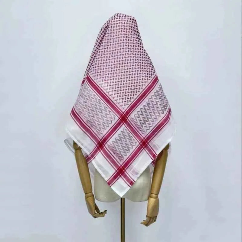 Trendy Shmagh Scarf Shawl for Men Women Multifunctional Headscarf Arab Desert Scarf Outdoor Dustproof Large Wrap Neckerchief