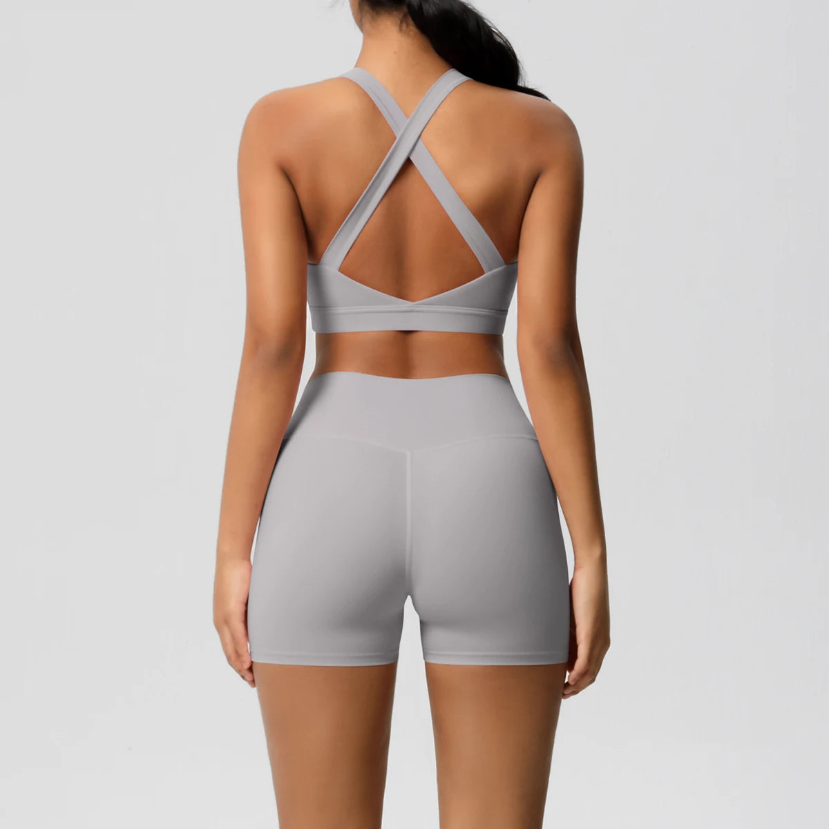 2PCS Yoga Set Nude Feeling Workout Sets Women Tracksuit Gym Push Up Fitness Running Workout Sportwear Sport Bra Leggings Suit