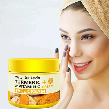 Turmeric Vitamin C Anti-Aging Cream Moisturizing Anti-Wrinkle Collagen Hyaluronic Acid Cream Skin Care Cosmetics 50g - AMULET RING STORE