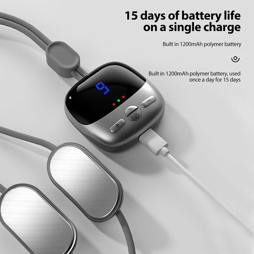 Xiaomi Mini Hanging Neck Massager Smart With Hot Pulse TENS Massage EMS Portable Muscle Stimulator Relax Shoulder Spine Kneading