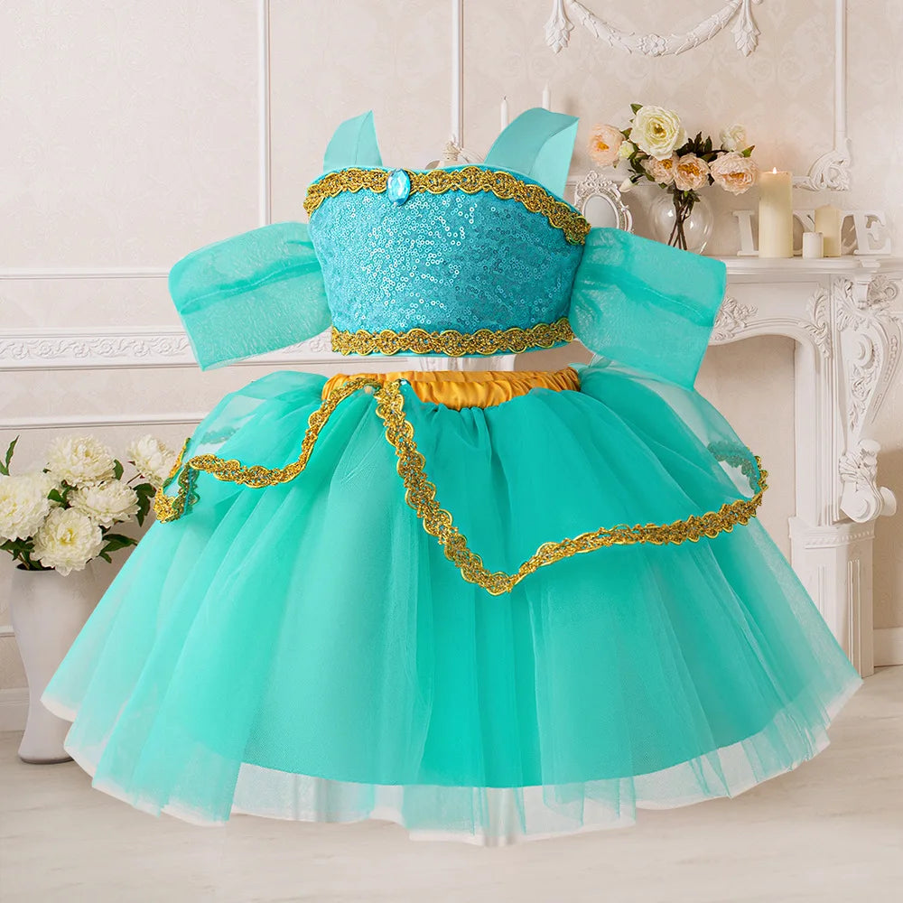 Princess Dress For Toddler Little Girl Luxurious Bow Gown Kids Birthday Party Clothes Halloween Carnival Children Princess Dress