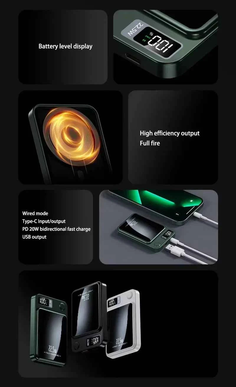 100000mAh Wireless Magnetic Power Bank