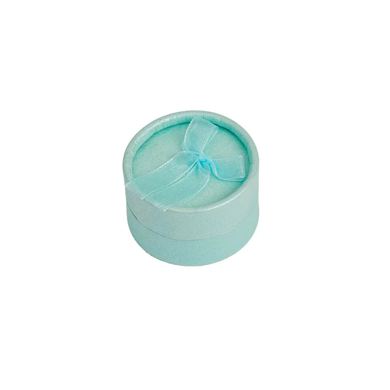 Small Bowknot Round Ring Box Jewelry Display Case Jewelry Storage Organizer Gift Packaging Box 5.5*3.5cm - AMULET RING STORE